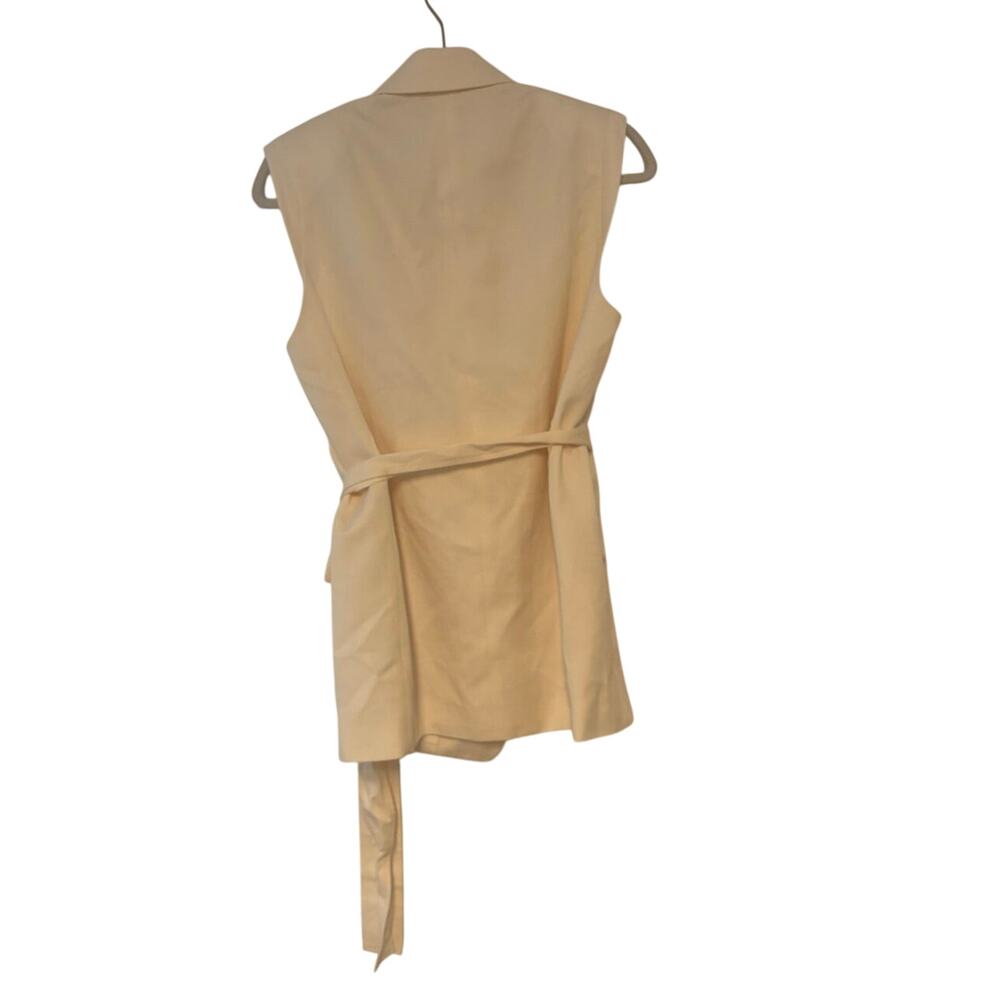 Worn once Everlane The Sleeveless Blazer in Buttersmooth In Bone Size 4 - Picture 8 of 8
